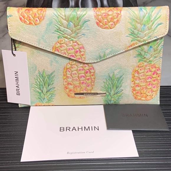 Brahmin Handbags - Brahmin Envelope Clutch Multi Pompano